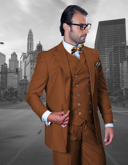 Big and Tall Business Suit Brown