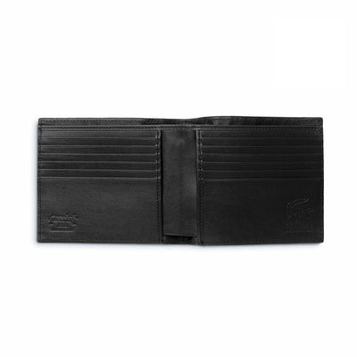 Mens Alligator Hipster Wallet in Black by Ferrini USA