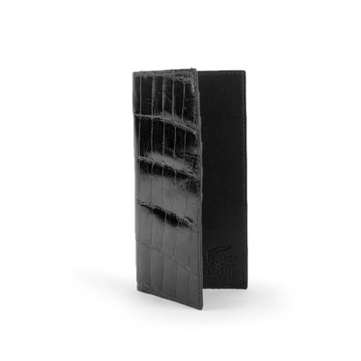 Alligator Checkbook Holder in Black Ferrini USA
