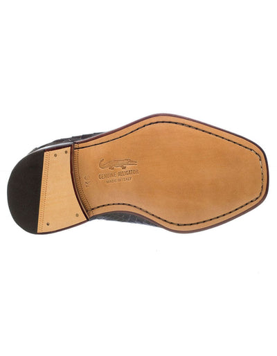 Ferrini Shoes - Mens Alligator Dress Shoe - Ferrini 3520 Belly Alligator Split Toe Shoes Olive Ferrini USA