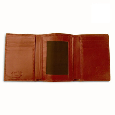 Ferrini Alligator Trifold Wallet Cognac Ferrini USA