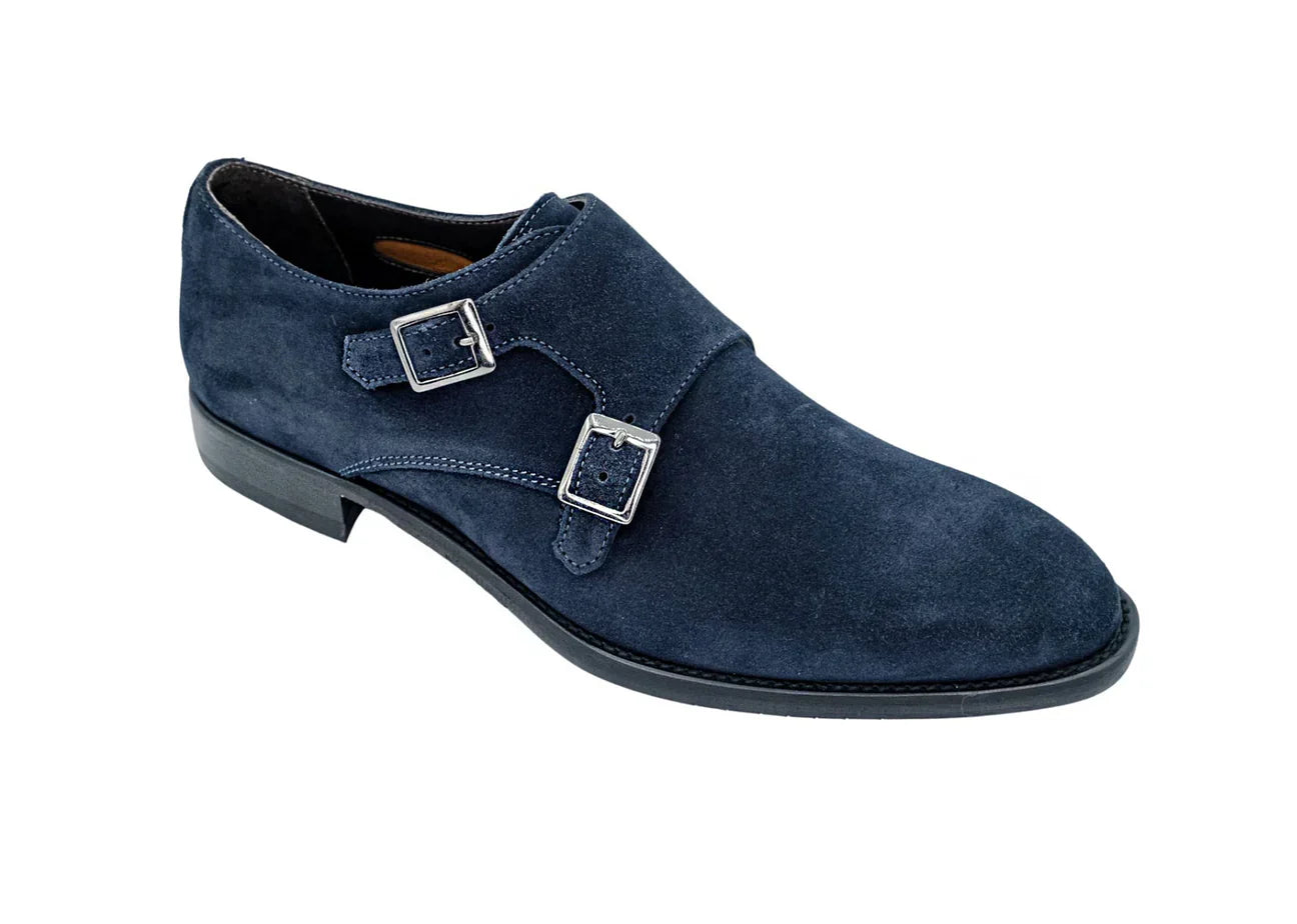 Belvedere Milano Navy Italian Suede Men's Ankle Boot