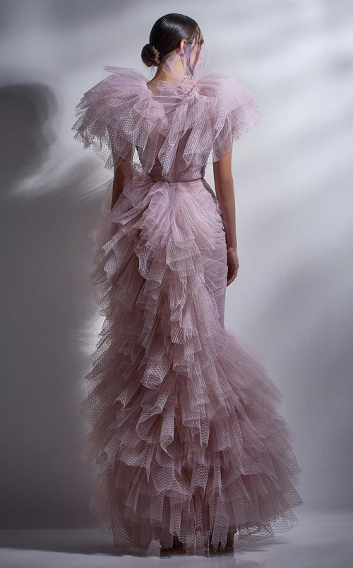 Gaby Charbachy G1289 Lace Embroidered Fit & Flare Evening Gown by MNM Couture