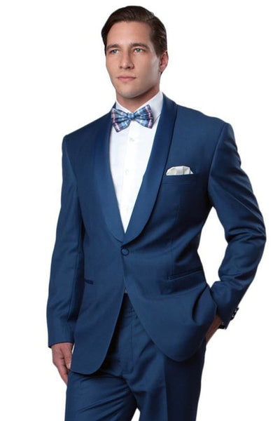 Men's Slim Fit Midnight Blue Tuxedo