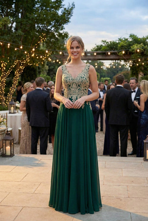 Eva USA 5233 Long Mother of the Bride Chiffon Formal Dress