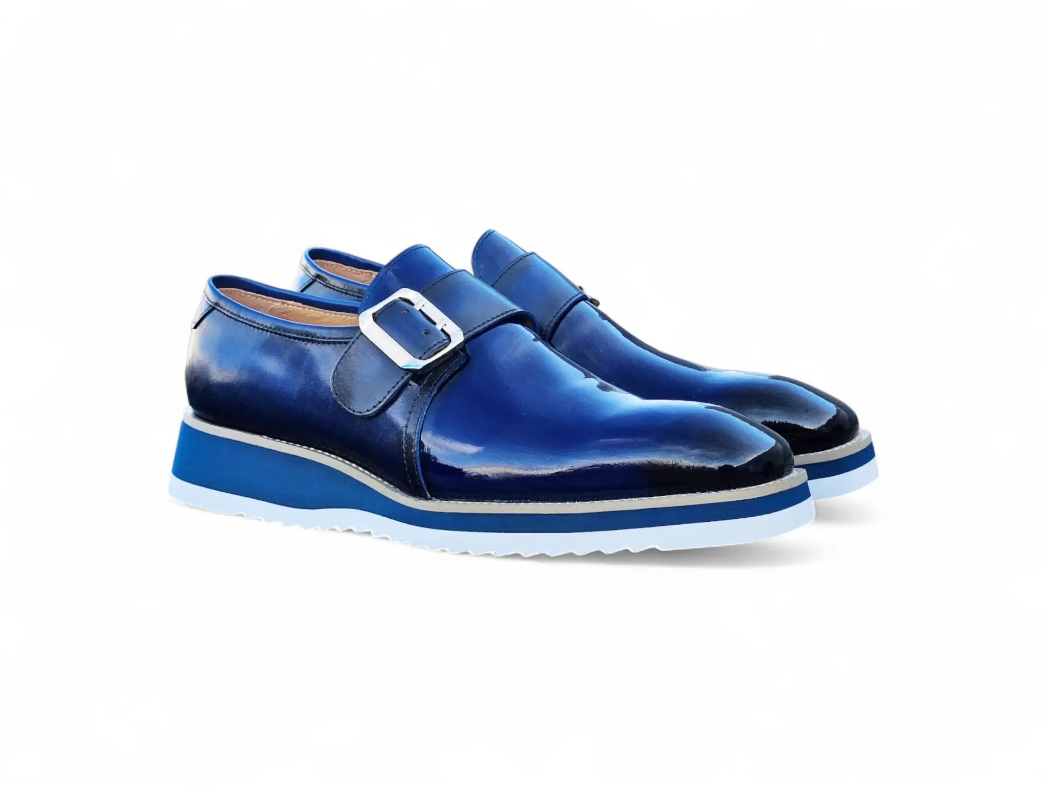 Carrucci Gorgeous Patent Leather Monkstrap Slip on – SuitUSA