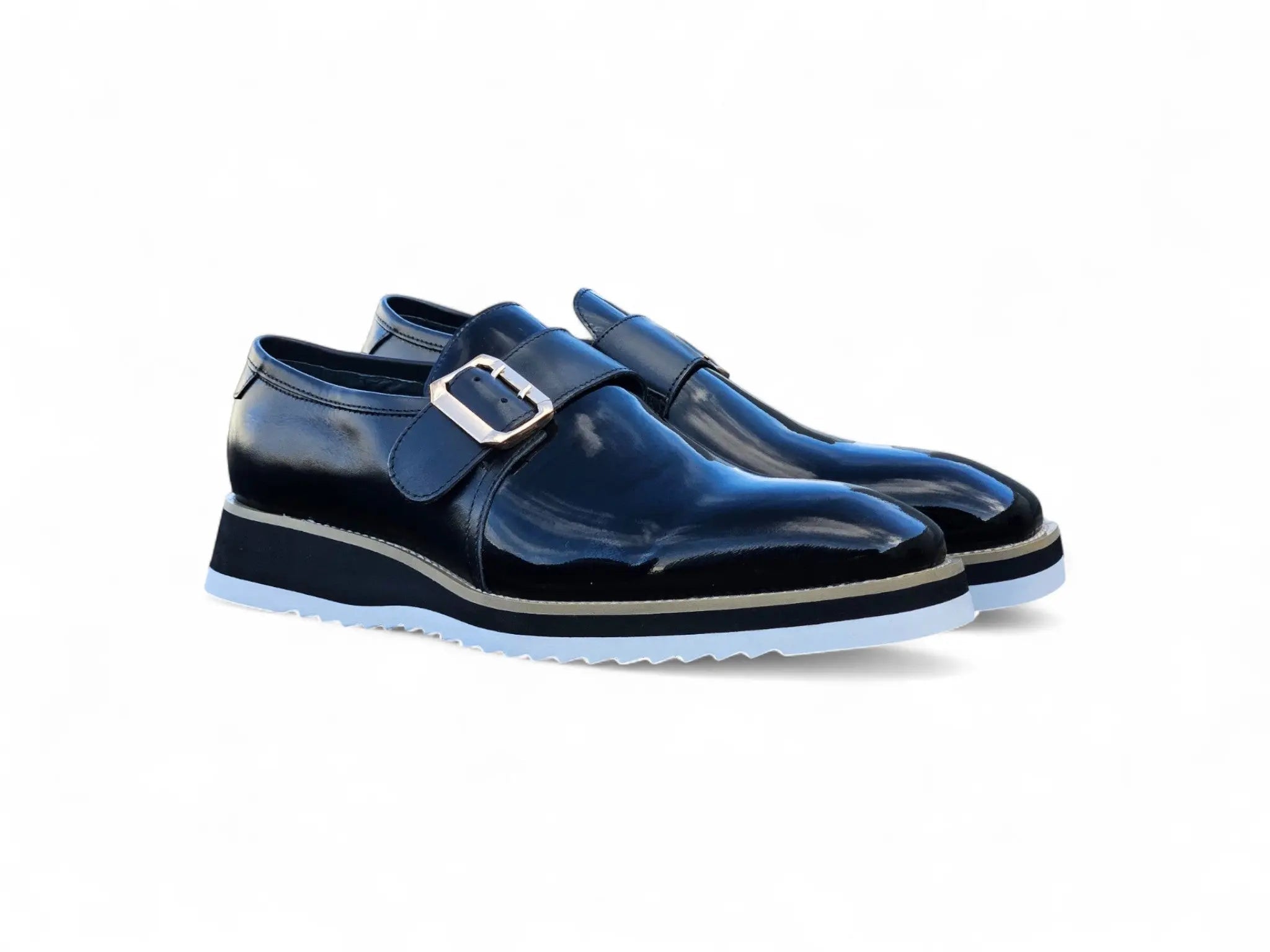 Carrucci Gorgeous Patent Leather Monkstrap Slip on