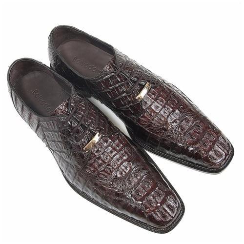 Chapo Exotic Crocodile Hornback Oxfords by Belvedere Shoes