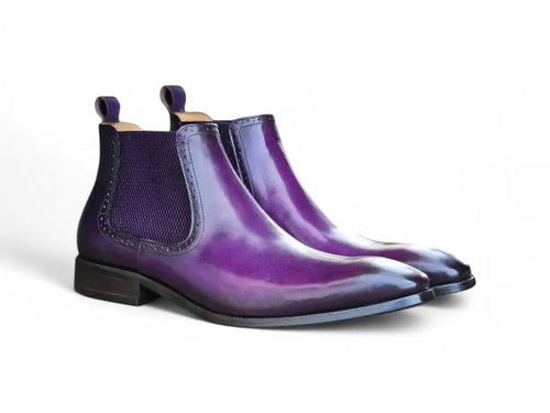 Carrucci Hand Burnished Chelsea Boots