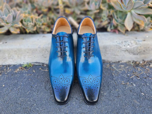Carrucci Hand Burnished Wholecut Calf Oxford
