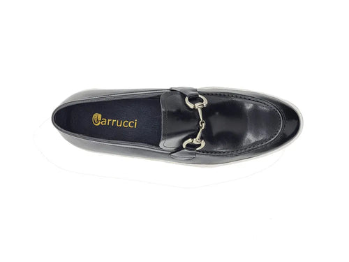 Carrucci Horse Bit Fashion Leather Sneaker Loafer