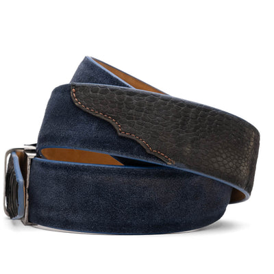 Marco Di Milano Hugo Belt - Black/Navy Leather Loafer