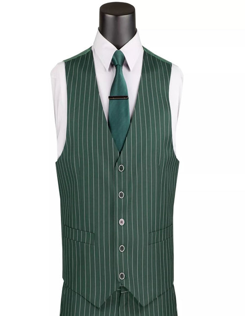 Mens Big and Tall Hunter Green Gangster Three Piece Classic Fit Suit USA Men's Outlet