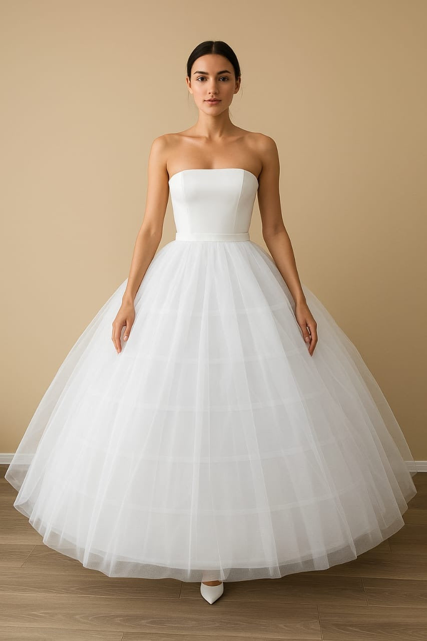 Crinoline 6 Hoop Skirt Petticoat for Ball Gowns & Quinceanera Dresses – SuitUSA