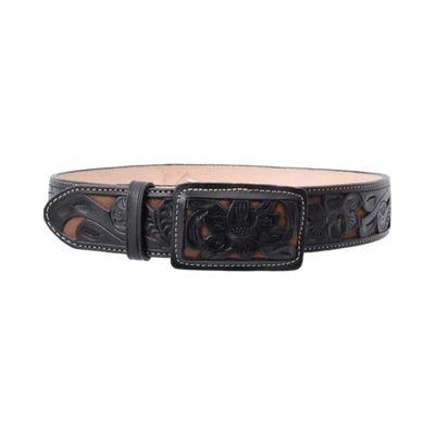 Cinto Vaquero de Cuero Cincelado Original