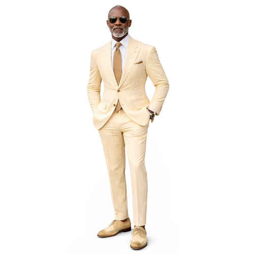 Inserch Mens Wide Stripe Seersucker Suit ā Yuzu