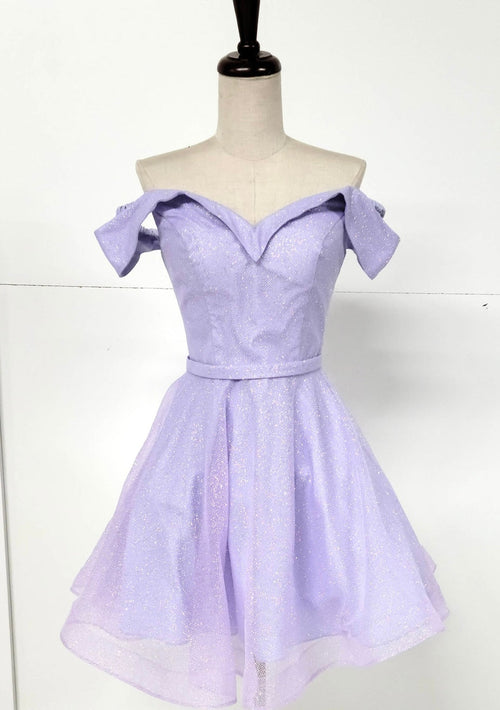 Chicas C323 Elegant Glitter Party Blue A-Line Sweetheart Fabric Dress