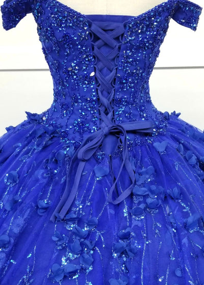Chicas HF3038 Printed Royal BallDress Sweetheart Floral Tulle Dress