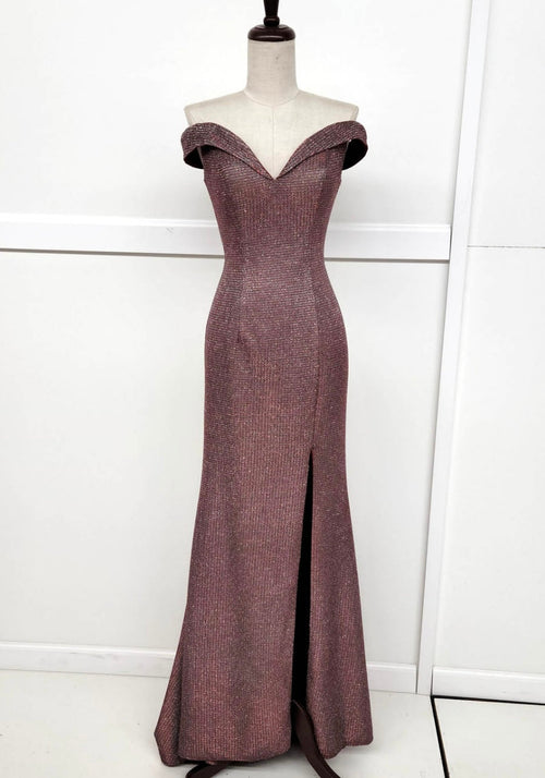 Chicas C7526 Evening Gold Sweetheart Floor-Length Fabric Dress