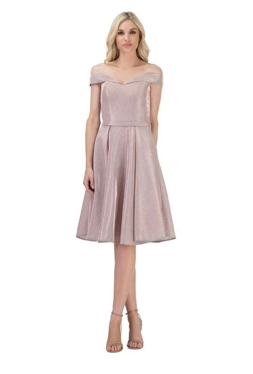 Chicas C7518 Elegant Cocktail Blue A-Line Sweetheart Short Fabric Dress