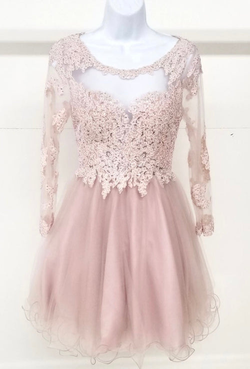 Chicas DM4003 Printed Royal A-Line Illusion Floral Long Tulle Dress