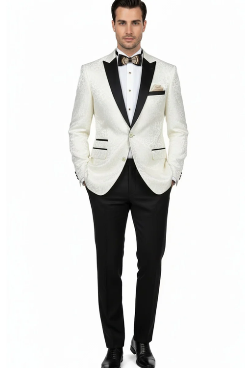 Ivory Tuxedo Jacket