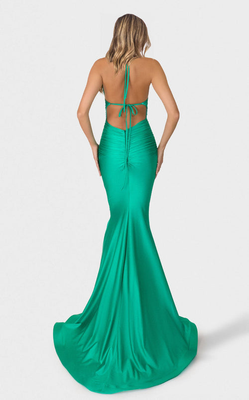 Jessica Angel JA2766 Off-Shoulder Fitted Open Back Prom Formal Lace Dress