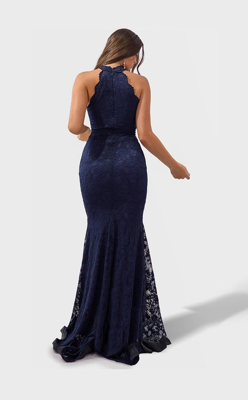 Jessica Angel JA2774 High Neck Mermaid Evening Formal Floor-Length Lace Dress
