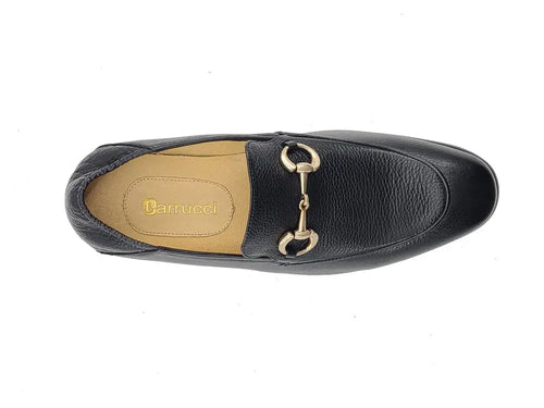 Carrucci KS525-305 Soft Leather Casual Buckle Loafer/Mule