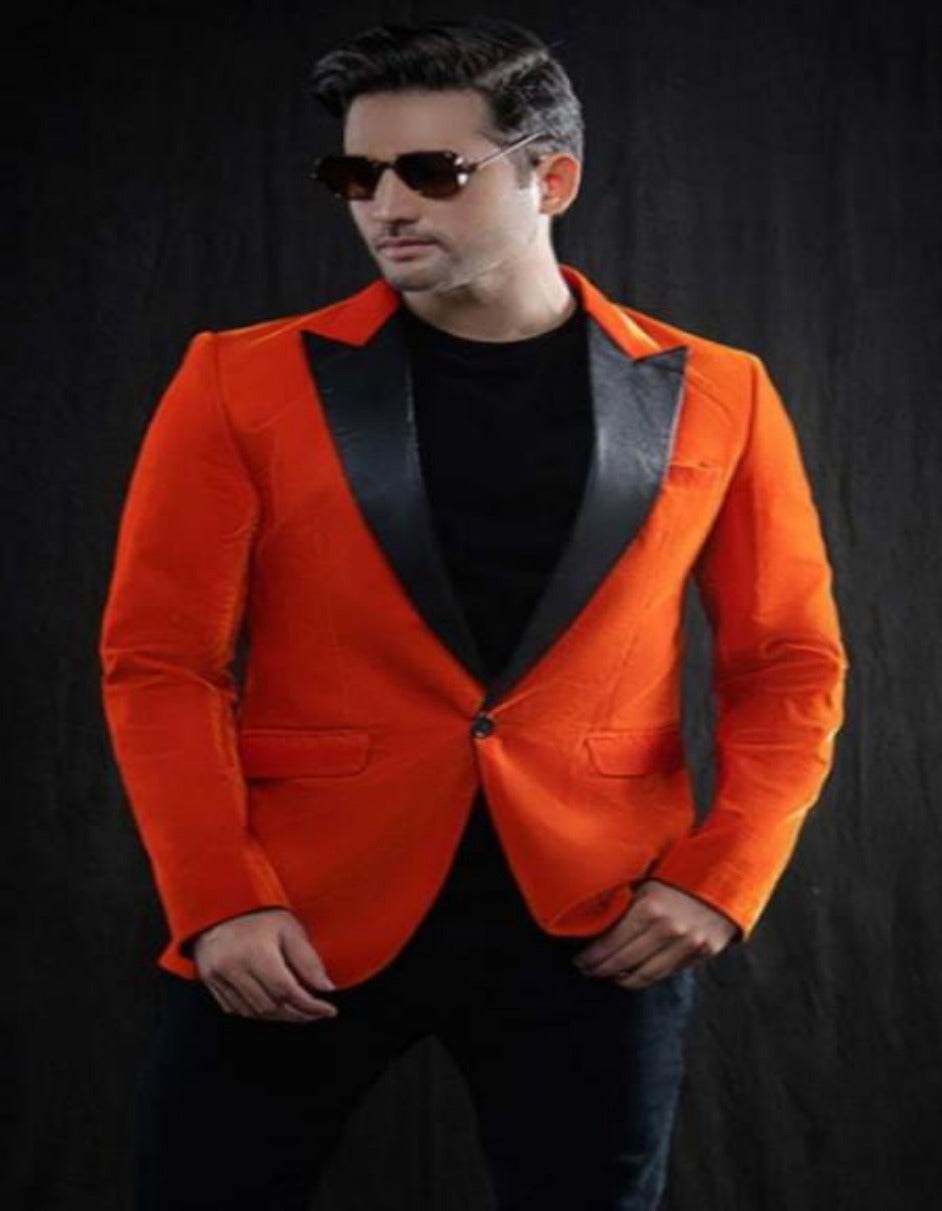 Kingsman Tuxedo Jacket - Kingsman Orange Tuxedo – SuitUSA