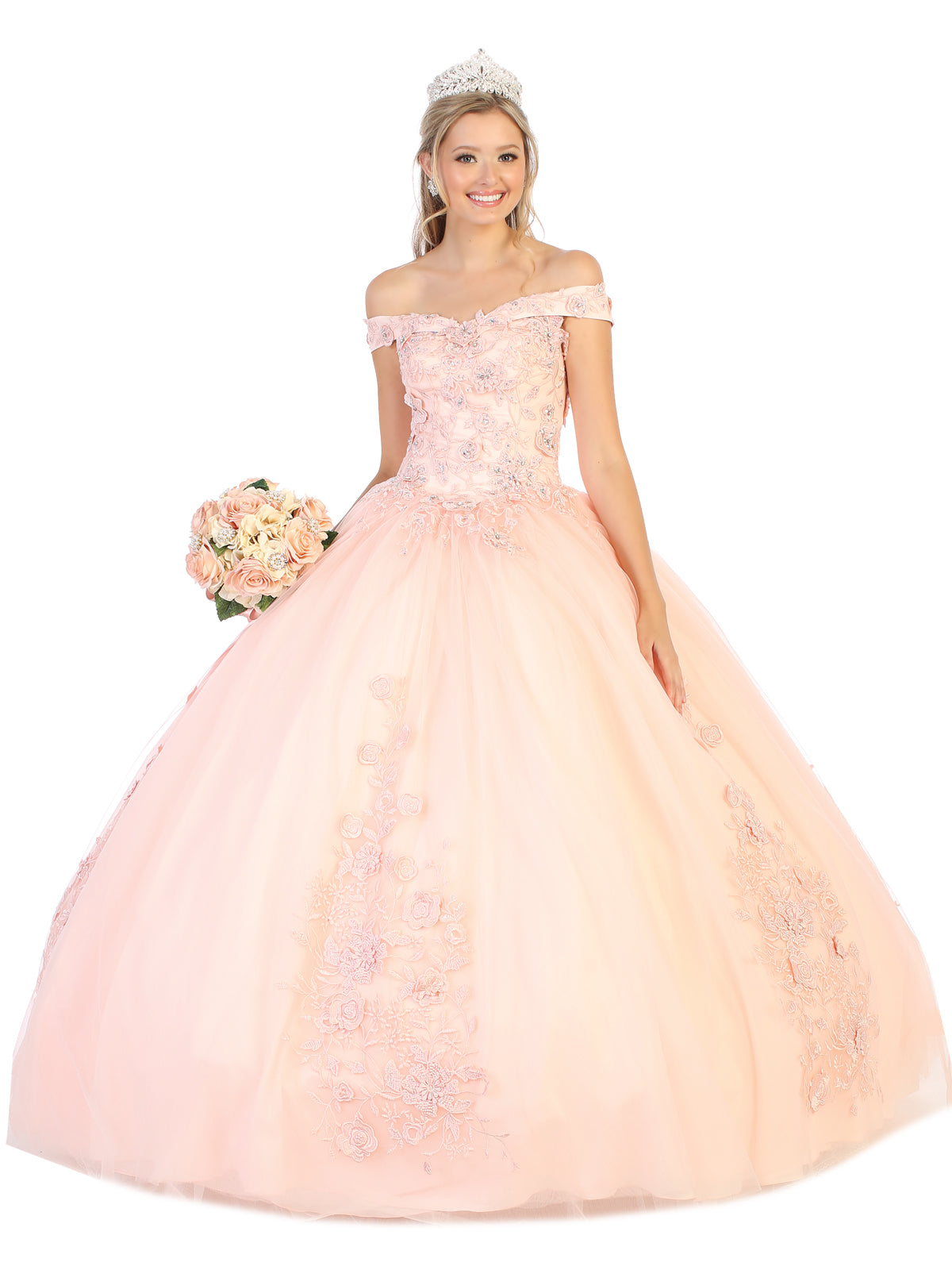 Layla K LK136 Embroidered Off The Shoulder Quinceanera Ball Gown – SuitUSA