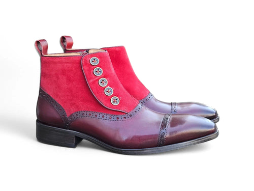 Leather & Suede Slip-On Boot