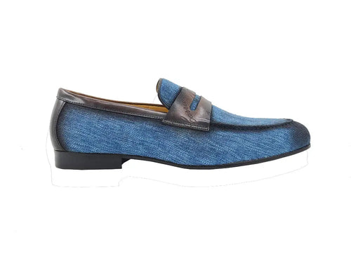 Carrucci Life Style Penny Loafer W Leather Trim