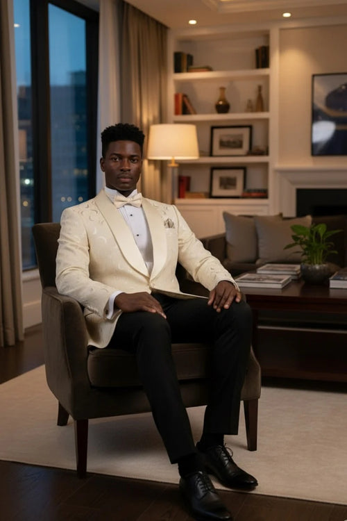 Light Champagne Tuxedo Jacket