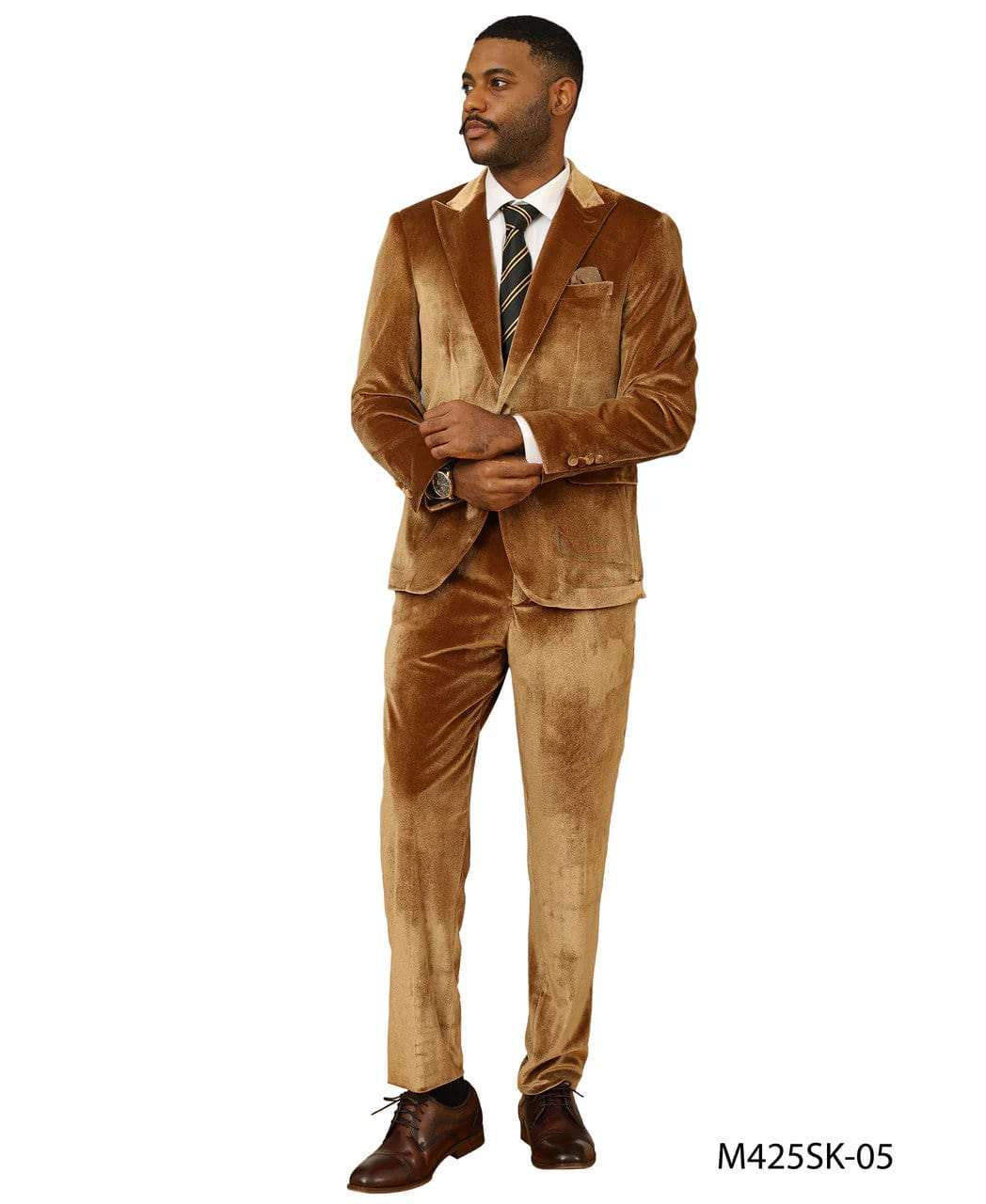Big and Tall Blazer - Double Breasted Tuxedo Dinner Jacket in Color Gold Plus Size Paisley Sport Coat by USA Men's Outlet