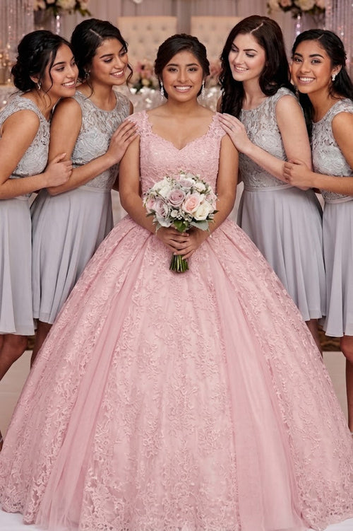 Dama Dresses for Quinceanera in Silver Style MQ1814 Quince Outfit