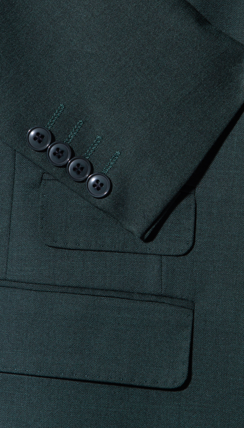 Rockford Peak Lapel Double Breasted Suit - Slim Fit (Hunter Green)