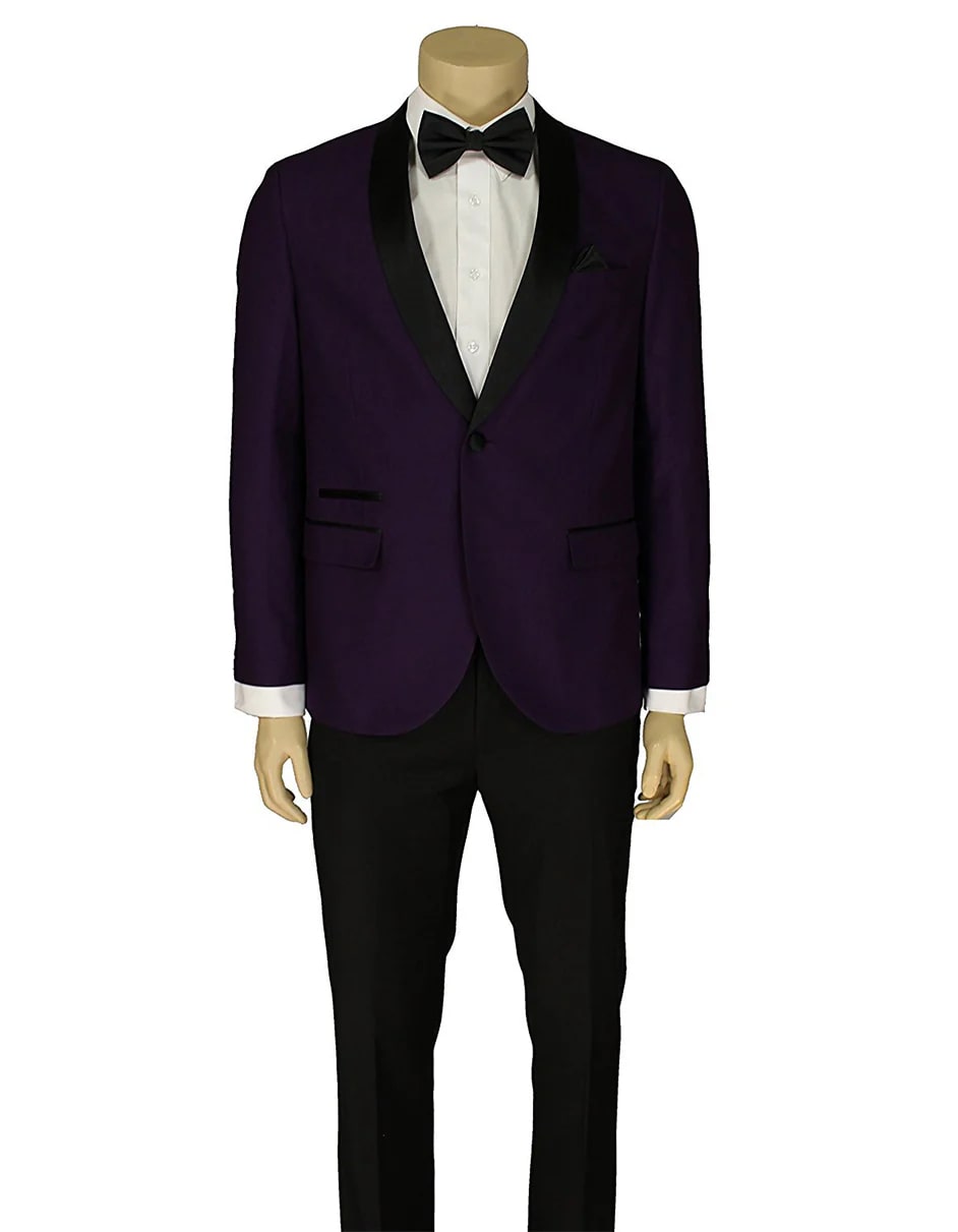 Purple Prom Suit - Purple Prom Outfit - Purple Prom 1 Button Tuxedo - Men's Tuxedo USA