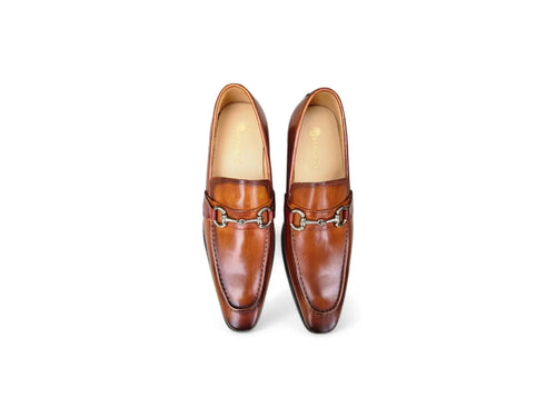 Men's Burnished Signature Buckle Loafer