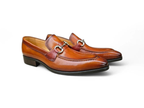 Men's Burnished Signature Buckle Loafer