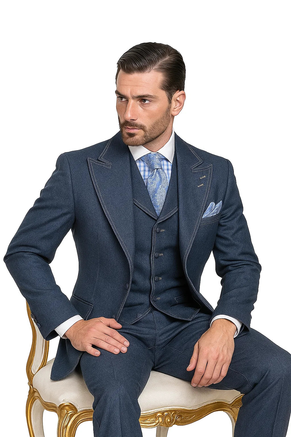Men's Cotton Denim Suit