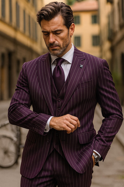bold-maroon-white-pinstripe-3-piece-men's-suit