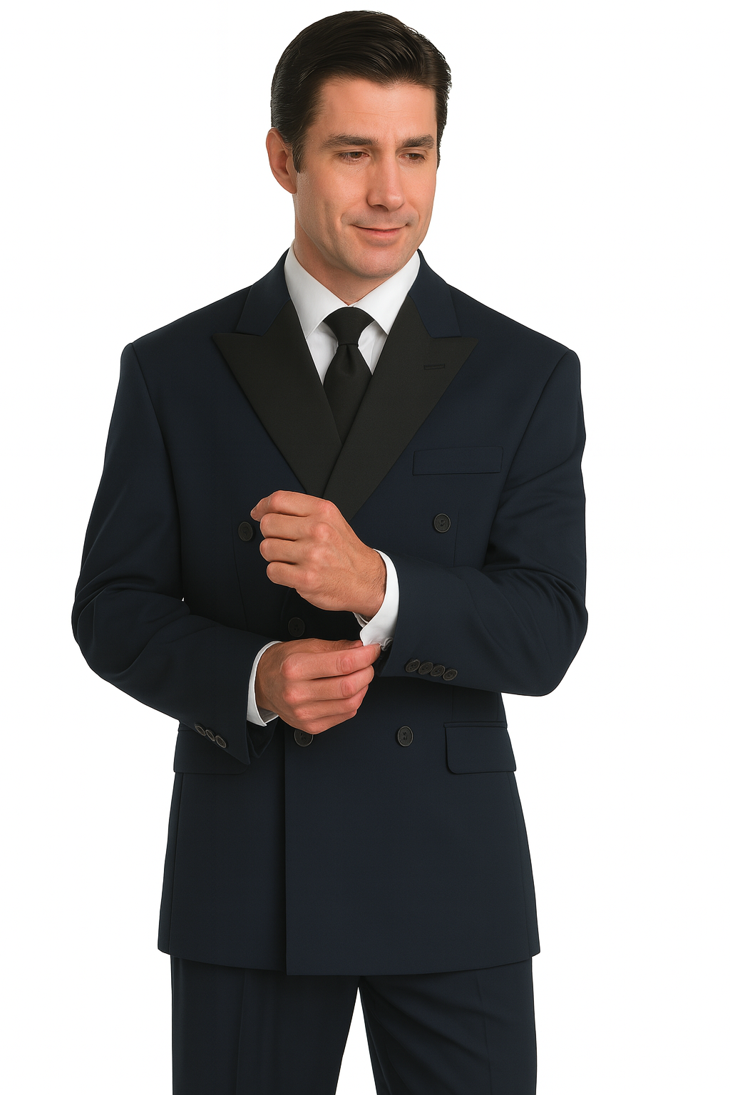 Navy Blue Tuxedos - Double Breasted Tuxedo