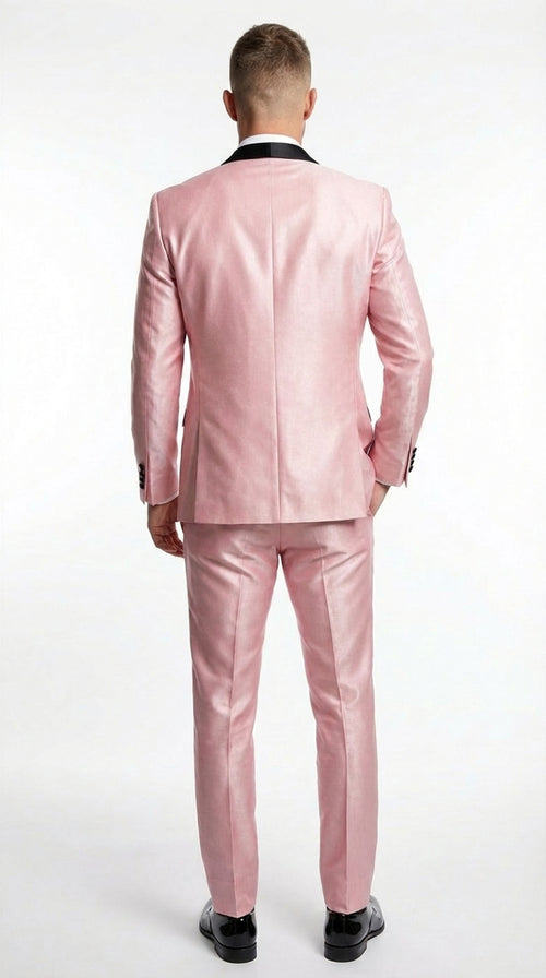 Men’s peach suit, 3 piece suit for men