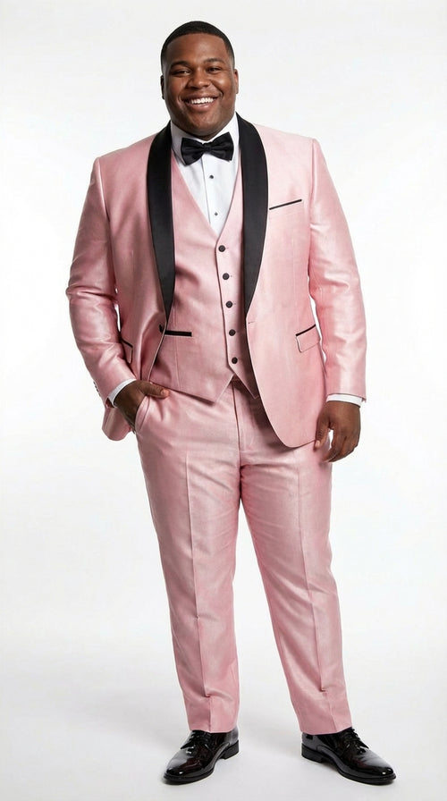 Men’s peach suit, 3 piece suit for men