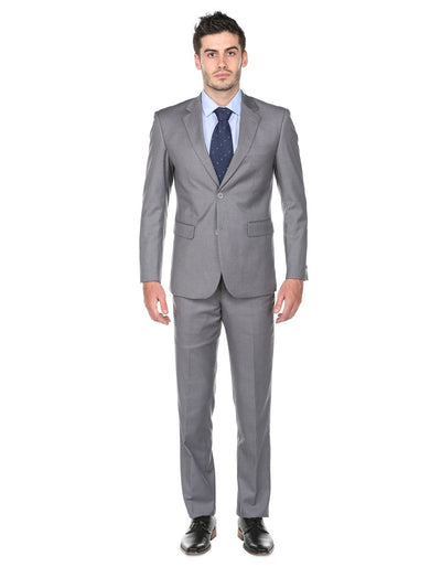 Pleated Suit - Mens Suits With Pleated Pant - Regular Fit Light Grey Suit - Men's Tuxedo USA