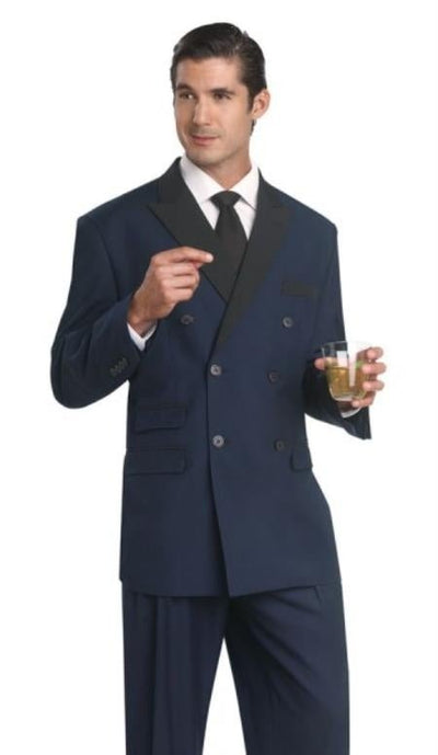 Navy Blue Tuxedos - Double Breasted Tuxedo by PROMTUXEDO