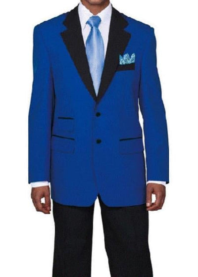 Men's Pacelli Jackson Three buttons Classic Royal Blue Blazer Jacket mensusa