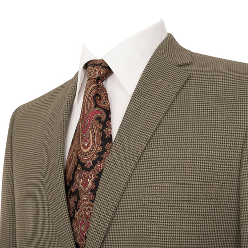 Mens 2 Button Slim Fit Light Brown Blazer by USA Men's Outlet