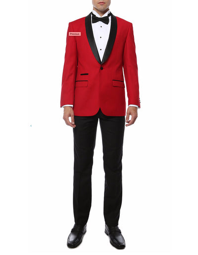 Red Prom Suit - Red Prom Tuxedo Suits - Red Wedding Tuxedo